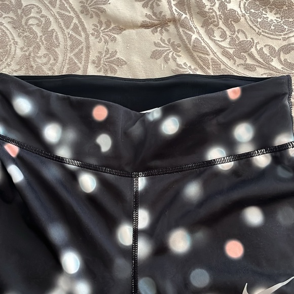 Nike Dri-Fit running pants, women’s size S/P, black with pink and gray - Picture 4 of 10